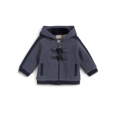 Boys Dark Blue Solid Jacket